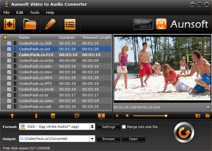 open source video to audio converter
